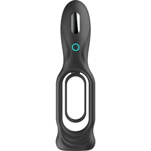  Черное двойное эрекционное виброкольцо N 88 Vibrating Rechargeable Cock Ring 