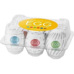  Набор из 6 мастурбаторов Tenga EGG III с различным рельефом 