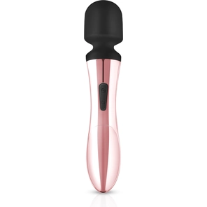  Черно-розовый вибромассажер Nouveau Curve Massager 21 см 