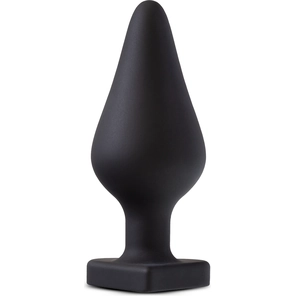  Черная анальная пробка с основанием-сердечком Fuck Me Butt Plug 7,5 см 