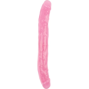  Розовый двусторонний фаллоимитатор 12.8 Inch Dildo 32,5 см 