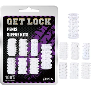  Набор из 7 прозрачных насадок на пенис Get Lock 