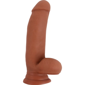 Кофейный фаллоимитатор Pruriency Lord 17,5 см 