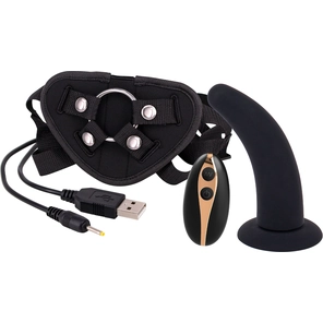  Черный поясной фаллоимитатор с вибрацией 5INCH VIBRATION DILDO STRAP-ON 12,5 см 
