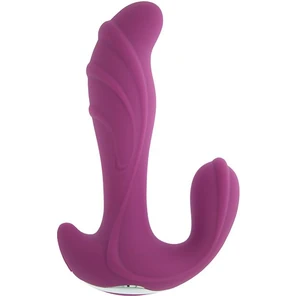  Фиолетовый вибратор с клиторальной стимуляцией N5 RECHARGEABLE DUO VIBRATOR 