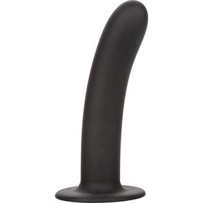  Черный силиконовый анальный стимулятор 7” Smooth Probe 17,75 см 