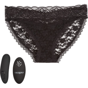  Черные кружевные трусики с вибромассажером Remote Control Panty Set L/XL 