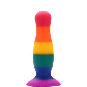  Разноцветная анальная пробка COLOURFUL PLUG 10,5 см 