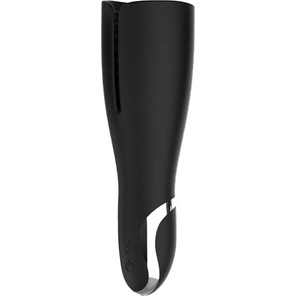  Черный мастурбатор NAGHI NO.44 RECHARGEABLE MASTURBATOR 