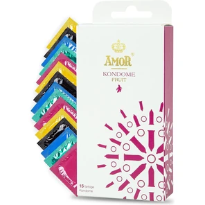  Ароматизированные презервативы AMOR Fruit 15 шт 