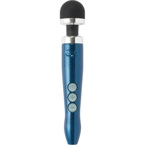  Синий беспроводной вибратор Doxy Die Cast 3R Rechargeable Wand 28 см 