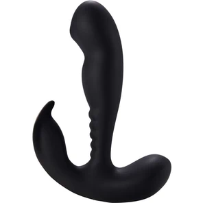  Черный вибростимулятор простаты Anal Vibrating Prostate Stimulator with Rolling 13,3 см 