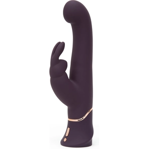  Фиолетовый вибратор-кролик Greedy Girl G-Spot Stroker Rabbit Vibrator 24,1 см 