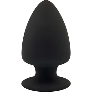  Черная анальная втулка Premium Silicone Plug S 9 см 