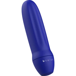  Синяя рельефная вибропуля Bmine Basic Reflex 7,6 см 