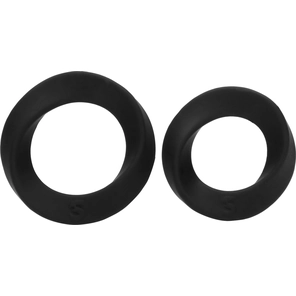  Набор из двух черных эрекционных колец N 86 Cock Ring Set 