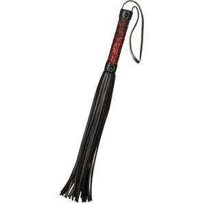  Черная многохвостая гладкая плеть Scandal Flogger Bulk 69 см 