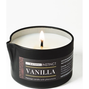  Массажная свеча с феромонами Natural Instinct VANILLA 70 мл 
