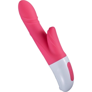  Ярко-розовый вибратор-кролик Mini Rabbit I 19,5 см 