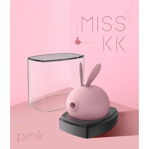  Розовый вакуумный стимулятор клитора Miss KK 