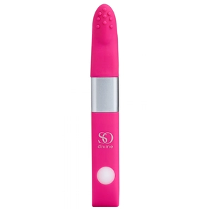  Ярко-розовый вибростимулятор Get Lucky USB Vibrator 12 см 