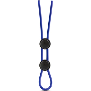 Синее двойное эрекционное лассо Silicone Double Loop Cock Ring 