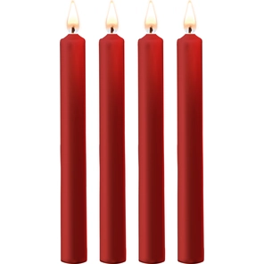  Набор из 4 красных восковых свечей Teasing Wax Candles Large 