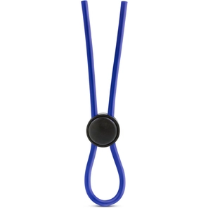  Синее эрекционное лассо Silicone Loop Cock Ring 