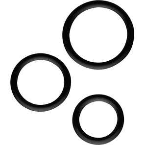  Набор из 3 эрекционных колец 3 Silicone Cockrings 