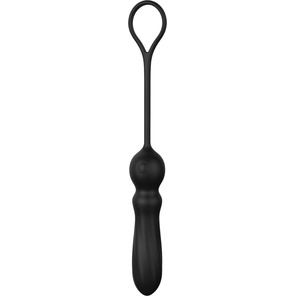  Черный анальный вибромассажер SMOOTH ANAL VIBE 25 см 