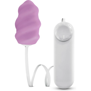  Фиолетовое виброяйцо Swirl Bullet with Silicone Sleeve 