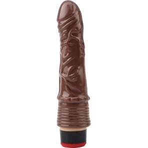  Коричневый вибратор 7.2” Vibe Cock 19 см 