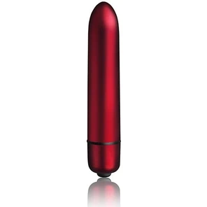  Красная гладкая вибропуля Scarlet Velvet 9 см 