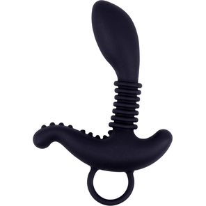  Черный массажёр простаты Booty Exciter 12 см 