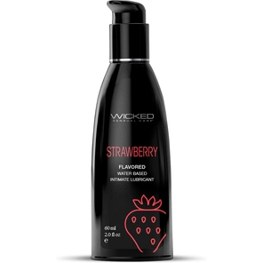 Лубрикант на водной основе с ароматом клубники Wicked Aqua Strawberry 60 мл 
