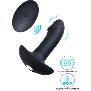  Черный вибростимулятор простаты PPP Enkakuzeccho DEEP ANAL VIBE 10,2 см 