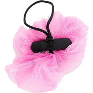  Розовая губка для ванны с вибропулей Vibrating Bath Sponge 
