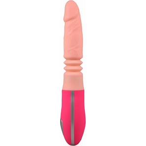  Телесный вибростимулятор зоны G с поступательными движениями Flesh Punch 26,5 см 