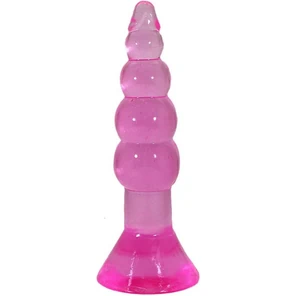  Гелевый анальный массажер HONEY DOLLS 18 см 