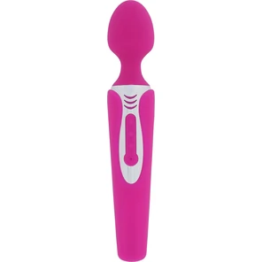  Розовый вибростимулятор LEGEND MASSAGER 20 см 