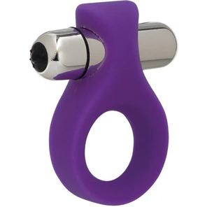 Фиолетовое виброкольцо Embrace Lovers ring 