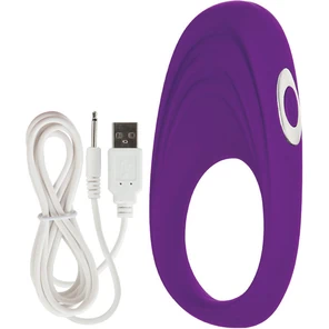  Фиолетовое виброкольцо Embrace pleasure rings 