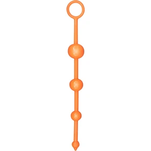  Оранжевая анальная цепочка FUNKY BUTT BEADS 