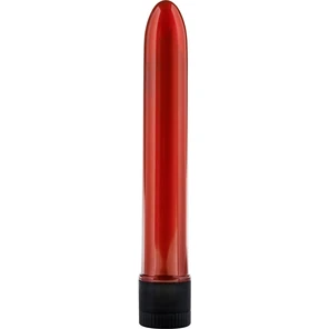  Красный вибратор RETRO ULTRA SLIMLINE 17 см 