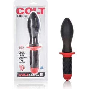  Чёрный анальный вибромассажер COLT Hulk 27 см 