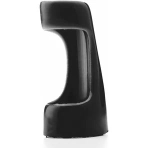  Чёрная насадка-эректор Vibrating Sleeve с вибрацией 