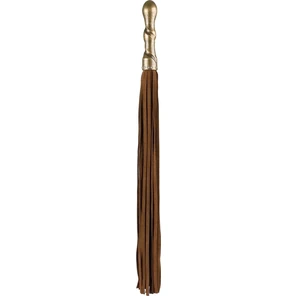  Коричневая плетка Luxury Whip Copper с покрытой медью рукоятью 