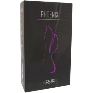  Фиолетовый вибратор с клиторальным стимулятором JOJO Phoenix 10 см 