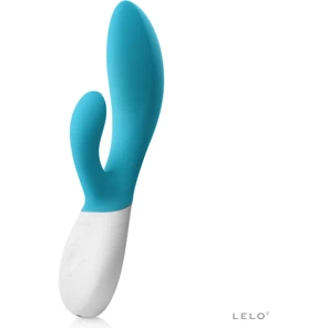  Вибромассажер с клиторальным стимулятором INA Wave Blue 19,5 см 