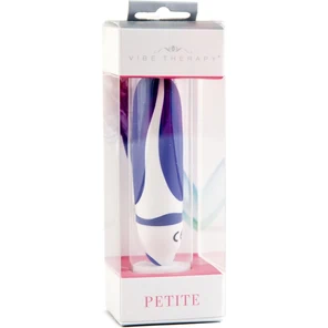  Фиолетово-белый мини-вибратор Petite 8 см 